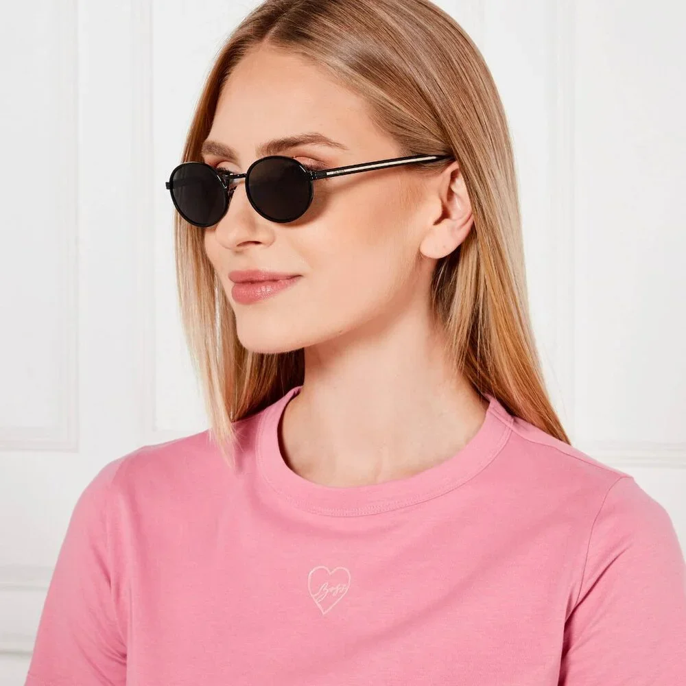 Prada PRB56S Oval Sunglasses – Black Frame with Dark Grey Lenses | Model AAV08Z - Picture 10 of 10